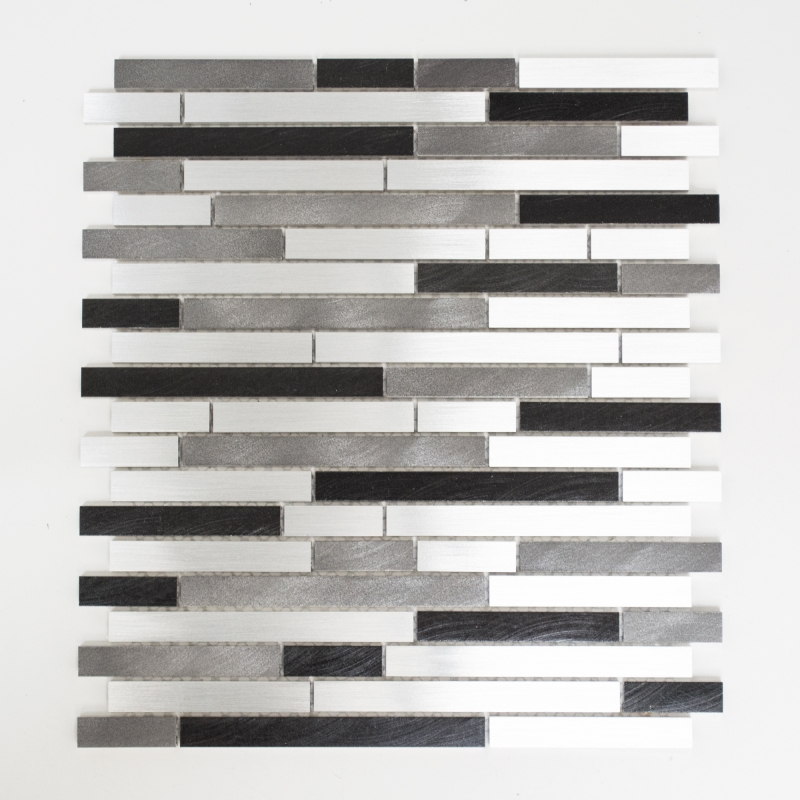 Mosaik Aluminium Verbund gebürstet Coloured Dark Küche Art 49-L103D10 Matten 