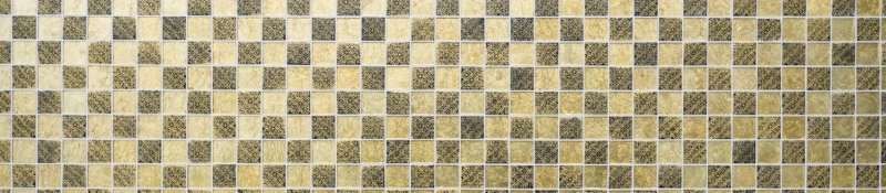 Mosaic back panel Translucent gold Glass mosaic Crystal resin look gold MOS88-8OP7_f