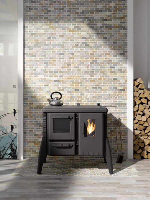 Mosaik Fliese Quarzit Naturstein Brick Quarzit Küchenrückwand Spritzschutz beige grau MOS36-0208_f