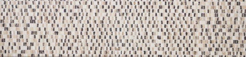 Mosaic tile marble natural stone rods beige Carpet Crema Marfil Dark Emperador honed MOSSopo-M10-VH21_f