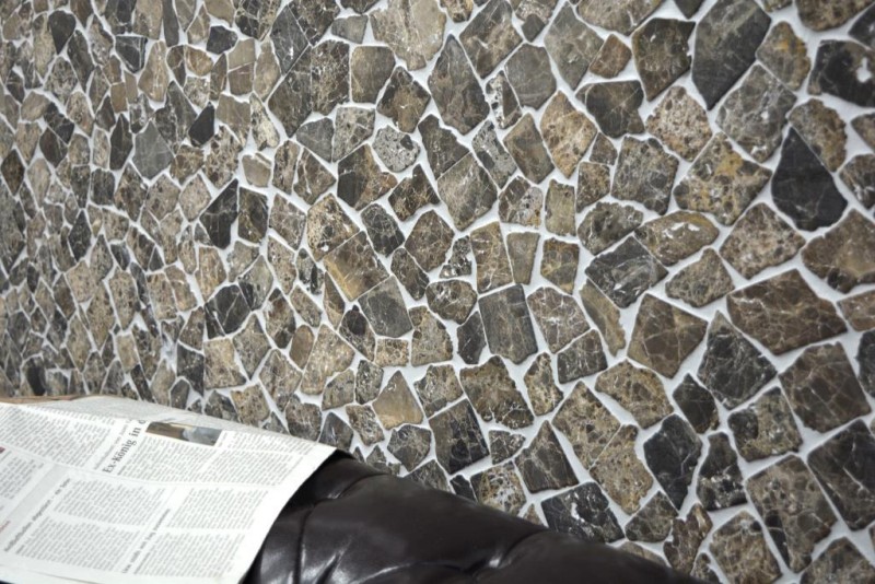 Piastrella di mosaico marmo pietra naturale beige cava Ciot Castanao MOS44-30-180_f