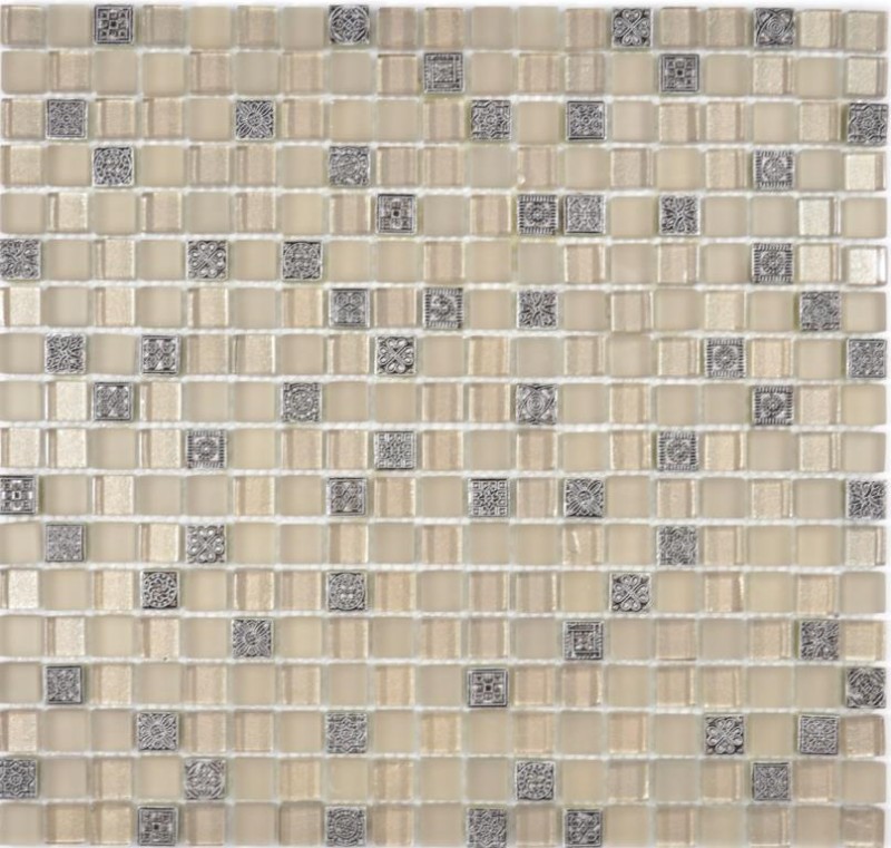 Mosaic tile Translucent champagne Glass mosaic Crystal Resin champagne champagne matt MOS92-0106_f