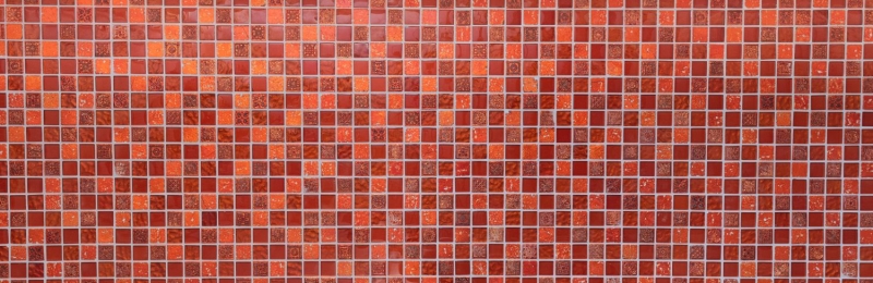 Piastrella di mosaico Rosso traslucido Mosaico di vetro Cristallo Struttura in resina rossa MOS83-CB30_f
