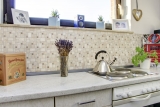 Mosaikfliesen Küchenrückwand selbstklebend Travertin Naturstein beige Kombination Travertin beige MOS200-4CM14_f