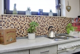 Mosaikfliesen Küchenrückwand selbstklebend Stein beige braun Glasmosaik Stein beige braun MOS200-4M372_f
