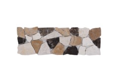 Marmor Bordüre Bordüre Ciot Castanao Biancone MOSBOR-CB15_f