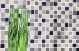 Mosaikfliese Keramik hellbeige grau unglasiert Küchenrückwand MOS18-0205_f