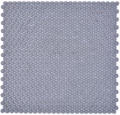 Tondo smalto mix grigio lucido/opaco mosaico piastrelle muro backsplash cucina bagno MOS140-0211_f