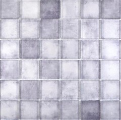 Mosaico di vetro mix grigio mosaico piastrelle muro backsplash cucina bagno - MOS88-0020_f