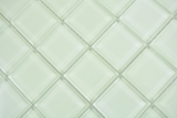 Motif main Mosaïque de verre vert fluorescent Carreau de mosaïque murale Miroir de cuisine Salle de bain - MOS88-1005_m