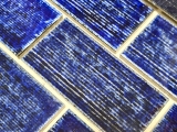 Motif main Carreau de mosaïque Céramique composite bleu brillant Salle de bains Cuisine Mur MOS26-KAS6_m