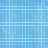 Mosaikfliesen Glasmosaik Classic Uni Glas uni türkisblau papierverklebt Poolmosaik Schwimmbadmosaik MOS200-A13-P_f