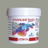 Litokol STARLIKE EVO 215 TORTORA schlamm Epoxidharz Kleber Fuge 5kg Eimer
