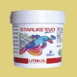 Litokol STARLIKE EVO 600 GIALLO VANIGLIA gelb Epoxidharz Kleber Fuge 2.5kg Eimer