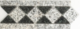 Mosaik Bordüre Borde Padang Naturstein grau schwarz 8x20 cm Artikel 860/BT
