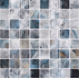 Schwimmbadmosaik Poolmosaik Glasmosaik grau anthrazit changierend Wand Boden Küche Bad Dusche MOS220-P56386