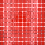 Schwimmbadmosaik Poolmosaik Glasmosaik rot glänzend Wand Boden Küche Bad Dusche MOS220-P25808
