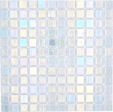 Schwimmbadmosaik Poolmosaik Glasmosaik cream irisierend mehrfarbig glänzend Wand Boden Küche Bad Dusche MOS220-P55254