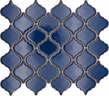 Keramikmosaik Mosaikfliesen kobaltblau glänzend Wand Boden Küche Bad Dusche MOS13-P451