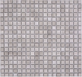 Natursteinmosaik Marmor grau matt Wand Boden Küche Bad Dusche MOS38-15-2012