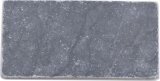 Naturstein Mosaikfliesen Marmor schwarz matt Wand Boden Küche Bad Dusche MOSF-45-M430