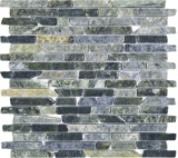 Naturstein Mosaikfliesen Marmor grün matt Wand Boden Küche Bad Dusche MOS40-0407_f