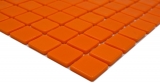 Schwimmbadmosaik Poolmosaik Glasmosaik orange glänzend Wand Boden Küche Bad Dusche MOS220-P25820_m