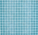Glasmosaik Mosaikfliese Pastell Blau Grau Classic papierverklebt - MOS200-A52