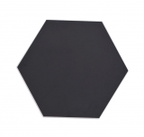 Selbstklebende Hexagon Vinyl Mosaikfliese schwarz MOS200-S03