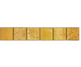 Mosaik Borde Bordüre Glasmosaik Mosaikfliese Gold Struktur MOS120BOR-0786