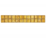 Mosaik Borde Bordüre Glasmosaik Mosaikfliese Gold Struktur MOS120BOR-0782