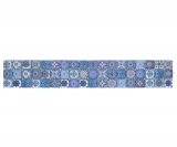 Mosaik Borde Bordüre Glasmosaik mit Beschichtung Retro Biscuit blau MOS78BOR-RB33