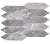 Keramikmosaik grau matt Steinoptik Mosaikfliese Küchenwand Fliesenspiegel Bad Duschwand MOS13-L0208_f
