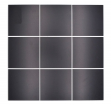 Mosaik Fliesen selbstklebend schwarz matt Schwarzoptik Mosaikfliese Küchenwand Fliesenspiegel Bad MOS200-B03_f