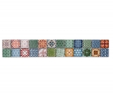 Bordüre Borde Mosaik mehrfarben bunt matt Retrooptik Mosaikfliese Küchenwand Fliesenspiegel Bad Duschwand MOS18DBOR-1616_f