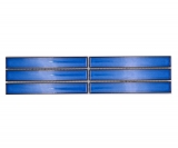 Bordüre Borde Mosaik blau glänzend Stäbchenoptik Mosaikfliese Küchenwand Fliesenspiegel Bad Duschwand MOS24BOR-CS46_f