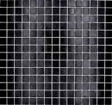 Glasmosaik Mosaikfliese schwarz glänzend Pooloptik Mosaikfliese Küchenwand Fliesenspiegel Bad Duschwand MOS50-0302-P_f