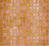 Mosaico di vetro piastrelle di mosaico marrone dorato rame lucido aspetto piscina piastrelle di mosaico parete cucina piastrelle specchio bagno doccia parete MOS230-G34_f