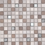 Piastrelle di mosaico ceramico Jasba wood-mix metallizzato opaco effetto legno parete della cucina piastrelle del bagno parete della doccia / 10 tappetini di mosaico