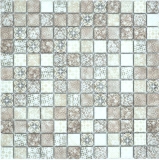 Jasba Pattern Mosaik Keramik Steinzeug beige-braun matt Retrooptik Küche Bad Dusche MOSJBPV01 1 Matte