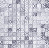 Jasba Pattern Mosaik Keramik Steinzeug grau matt Retrooptik Küche Bad Dusche MOSJBPV02 1 Matte