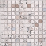 Jasba Agrob Buchtal Fresh Marble & More Mosaik Keramik Steinzeug illusion beige glänzend Mamoroptik Küche Bad Dusche MOSJBMM18 1 Matte