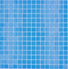 Mosaic tiles glass mosaic Classic Uni glass plain blue paper-bonded pool mosaic swimming pool mosaic MOS200-A14-P_f