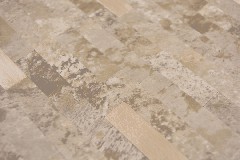 Handmuster Verbund Vinyl Steinoptik Limestone braun/Gold Mosaikfliese Wand Fliesenspiegel MOS200-LBG_m