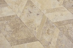 Échantillon manuel Flèche Vinyle aspect pierre Limestone beige/argent mur carrelage MOS200-46LBG_m