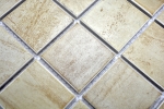 Handmuster Mosaikfliese Natursteinoptik Struktur Travertin beige gelb Wandfliese MOS16-1202_m