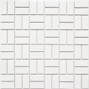 Windmühle Mosaïque Carreau céramique blanc brillant Carreau de cuisine Carreau mural Salle de bain - MOS24-CWM7WG