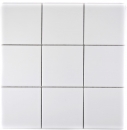 Mosaic tile ceramic white matt bathtub cladding MOS23-0111_f