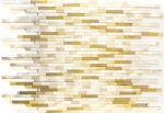 Mosaik Rückwand Aluminium hellbraun Verbund Alu Brick gebürstet Coloured Light MOS49-L102L_f