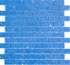 Mosaikfliesen Quarz Komposit Kunststein Brick Artificial blau MOS46-ASMB5